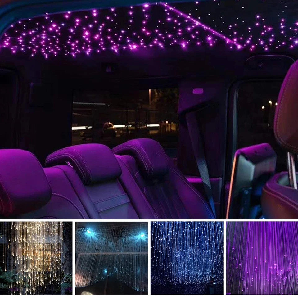 500PCS RGB Star Light Kit Home Headliner Starlights Roof Ceiling Lights w/Remote